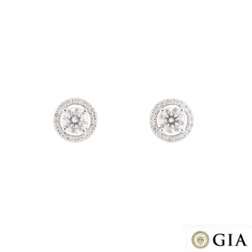 White Gold Diamond Earrings G/VS1